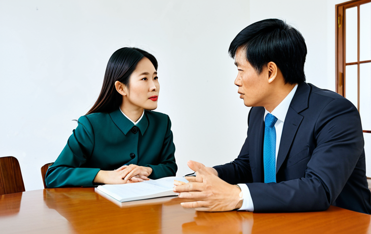 변호사 자격 취득 후 첫 업무 사례 - **Prompt:** A young, professional Vietnamese lawyer, fully clothed in a modest office attire (ao dai...