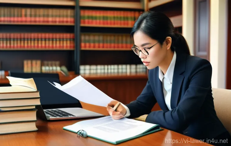 변호사 실기 시험 체크리스트 - **Image Prompt 1: Building a Strong Knowledge Foundation**
    A focused young Vietnamese student, a...