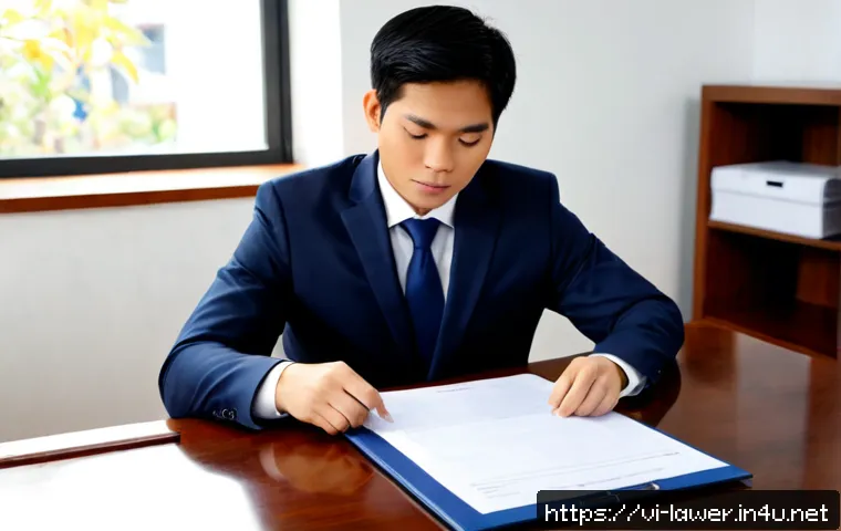변호사 시험 합격 후 로펌 면접 팁 - Photorealistic Vietnamese young lawyer preparing for a law firm interview in a clean modern apartmen...